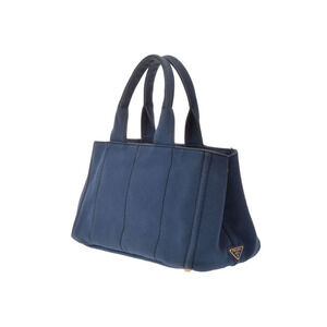 Prada Blue Tote Bag Canvas Canapa